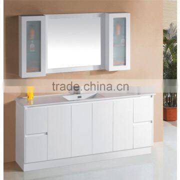 Customerzied PVC large tall mirrored bathroom cabinets