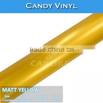 New Design 1.52x20m 5x65ft CARLIKE Candy-Colored Car Wrapping Vinyl Roll photo-3