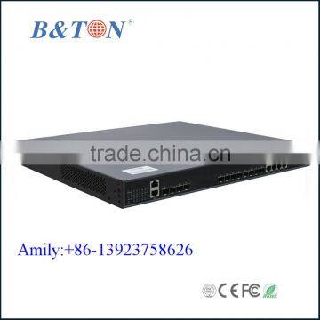 1U 19inch 10GE Fiber 8PON Port GPON OLT Equipment Support ONT Terminal