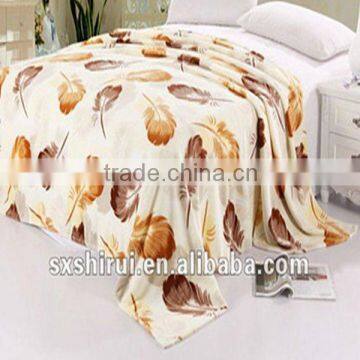 adult %100 polyester high quality flannel fleece blanket/TV blanket