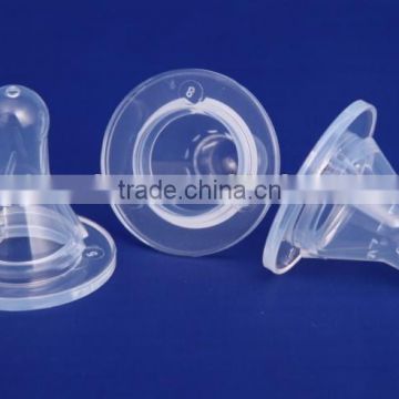 healthy BPA free clear silicone baby nipple