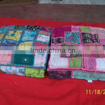 INDIAN HANDMADE VINTAGE FABRIC FLOOR CUSHIONS