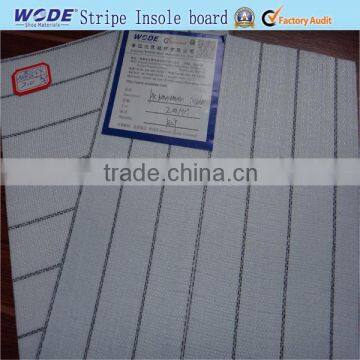 Stripe insole board for bags material