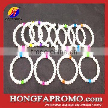 2015 Sedex Manufacture FDA Silicone Charm Bead Bracelet