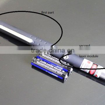 Compact red laser pen with instant switch