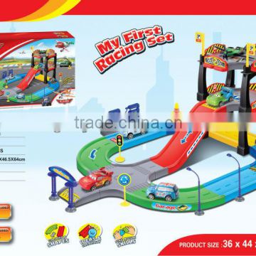 Wholesale Price 3D kid cars packing garage racing cars set