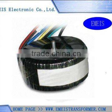 High Quality Toroidal Transformer with Low Power Loss and Multi-channel Winding