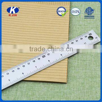 Hot sale 30cm centre zero scale Aluminum alloy ruler for adult drafting supplies