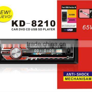 KD-8210 12V DETACHABLE PANEL ONE DIN USB SD DVD CD CAR DVD RADIO PLAYER