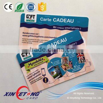 Promotion glossy RFID card LF 125KHZ T5577 363bit memory with ISO7815 card