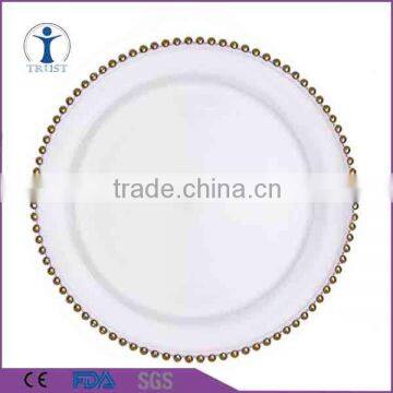 Cheap Best Selling Top Quality glass beaded charger plate                        
                                                Quality Choice