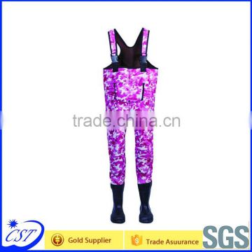 Good quality Cute Pink Neoprene Fly Fishing Chest Waders for kids