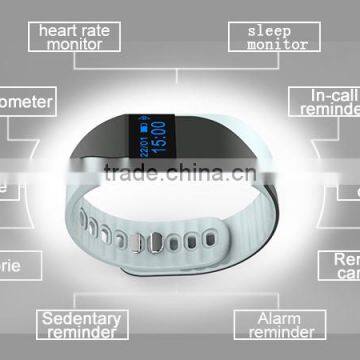 2016 Hot Sell Heart Rate Smart Wrist Support Android 4.4 Above and Other IOS7.1 or Above Iphone