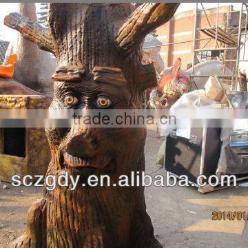 New design! Playground Equipments Animatronic Talking tree