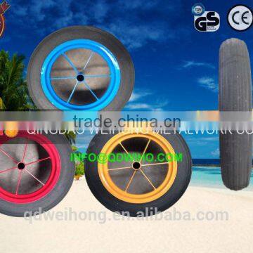 Best products Hot products Colorful Metal Plastic Rim Solid wheel