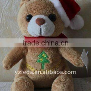 Christmas Plush Bear Toy/Bear with Cap