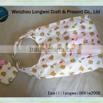 2014 newest lovely leaf foldable wholesale reusable shopping bags