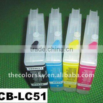 (RCB-LC51) refillable ink cartridge refill inkjet for Brother MFC-630CDW MFC-660CN MFC-665CW MFC-680CN MFC-845CW MFC-850CDN