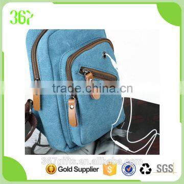 Men's Canvas Cross Body Chest Bag Hiking Camping Cycling Waist Bag photo-4