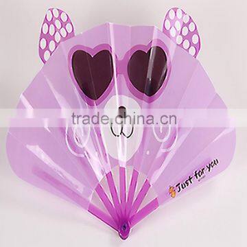 Plastic Cartoon Fans Folding Kid Plastic Hand Fan Customized Printing Fans photo-5