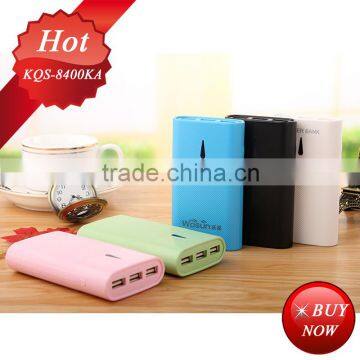 7800mah portable power bank 6600mah (3 usb output) for r-just samsung