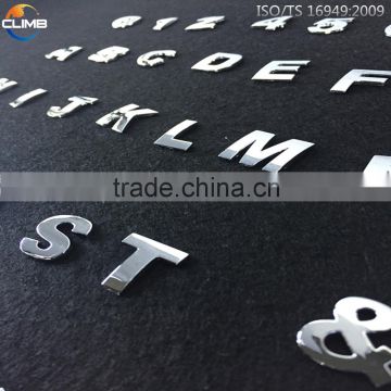 New arrival adhesive car sticker custom chrome car logo letter 3M sticker hottest sale made in China