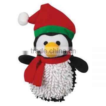 promotional cute Plush Christmas animal reindeer,snowman,santa clous,penguin Toy With Hat&scarf(103)