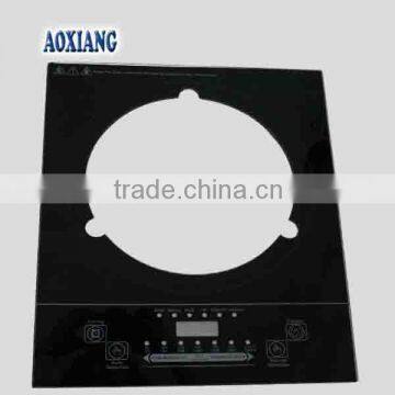 Hot! Customized induction cooker glass 4mm-19mm Cooker Hob Ceramic Glass Panels /5mm induction cooker glass