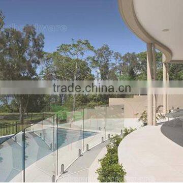 Exterior Core Drill Stainless Steel Spigot Glass Balustrade