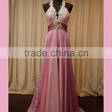Guipure Lace Layered Prom Dress for Fat Women photo-2