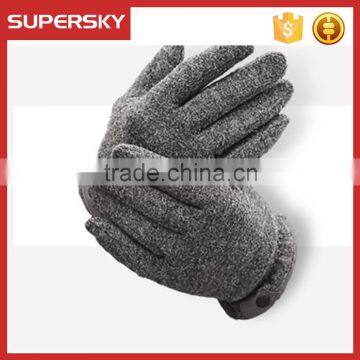 V-353 Customized outdoor wool winter warmer men gloves touch screen gloves magic golves for mobile phone