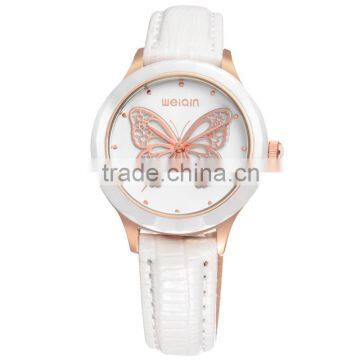 Beautiful Butterfly Dial Watch Alloy Case With Ceramic Bezel Luxury Watches For Lady,Lady Watches