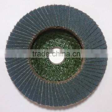 Zirconium Oxide flap disc with fiberglass backing for metal wood