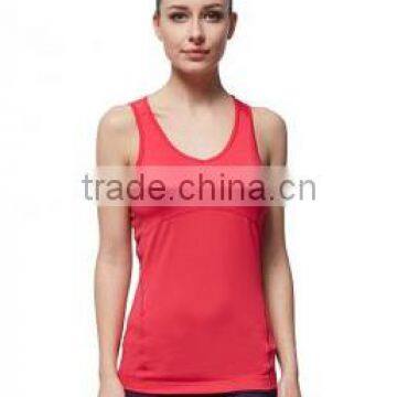 Wholesale OEM women sleeveless vest/87%polyester 13%spandex vest