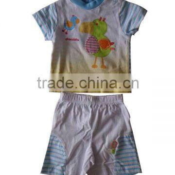 2013 latest children's clothing sets with cute printing