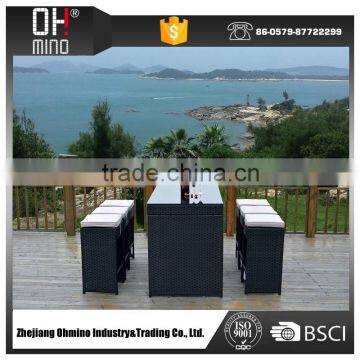 table top salad bar and chairs made by rattan