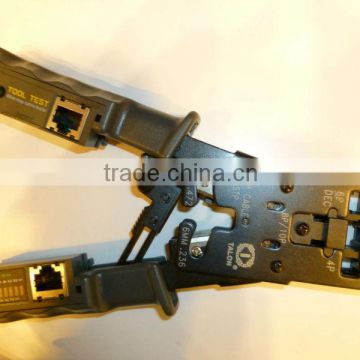 crimping tool with cable tester