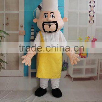 HI CE wholesale top sale advertising chef clothes mascot costume for adult