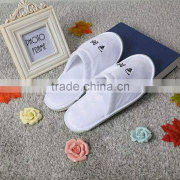 High quality hotel bathroom slipper/velvet terry slipper/disposable hotel slipper