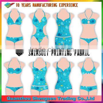 Import Cute Fish Print Nylon Spandex Swimwear Fabric From China photo-4