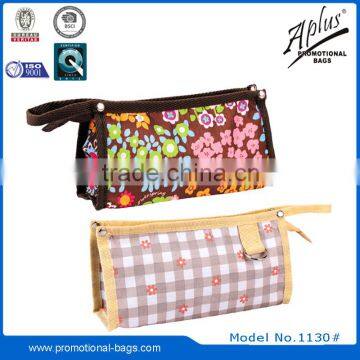 polyester women wallet with zippered compartment wristlet