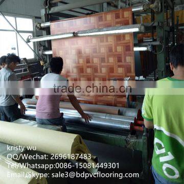 0.65mm Indoor Usage and Plastic Flooring Type PVC Flooring Vinyl photo-4