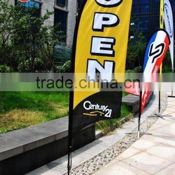 OEM size 2.4m 3.5m 4.8m Outdoor Advertising teardrop banners