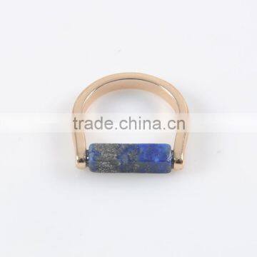 Hot Sale Charm Fashion Turquoise Mens Gold Ring photo-2