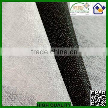 men's garment nylon/polyester nonwoven adhesive interlining fabric/interfacing/entretela