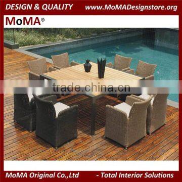 Resort Hotel Apartment Outdoor Furniture Dining Table And Chairs