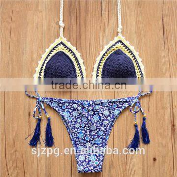 manufacturer for crochet bikini, Hot sale neoprene bikinis swimwear