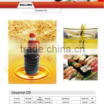 100% oil for sesame oil