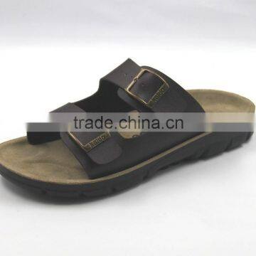 Leather casual shoes slipper for men comforatble and flat outsole