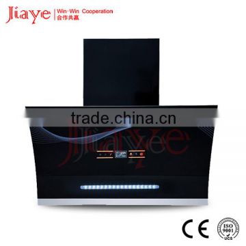 curved glass decorative design fashion range hood JY-C9057